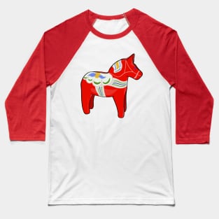 Dalecarlian horse Baseball T-Shirt